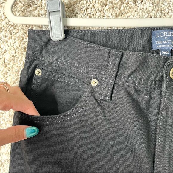 J. Crew Jeans Men’s 30x30 The Sutton Black Denim - Picture 2 of 5